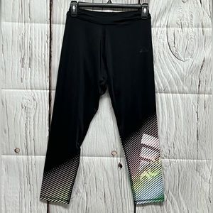 Adidas Rainbow Logo Leggings - size XL/16